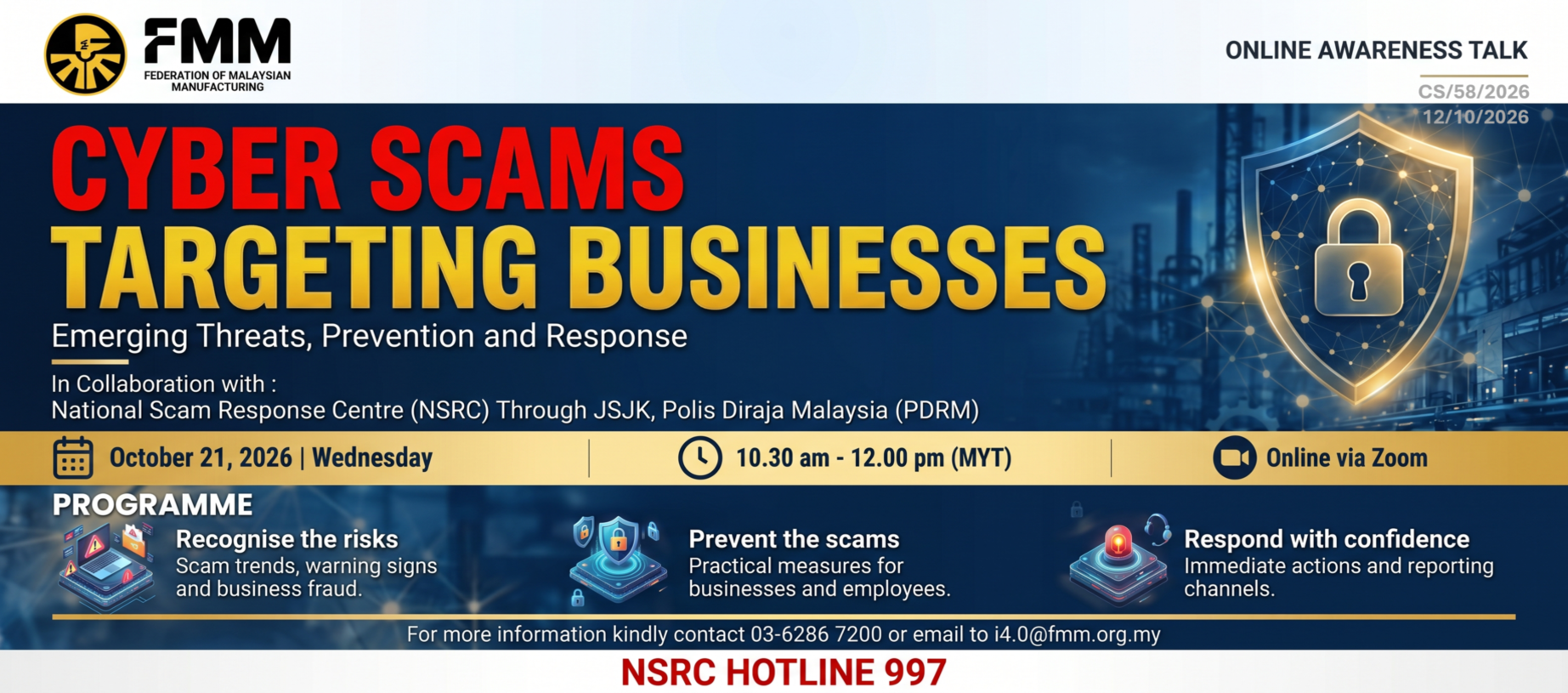 Cyber Scams Targeting Businesses (21 Oct)