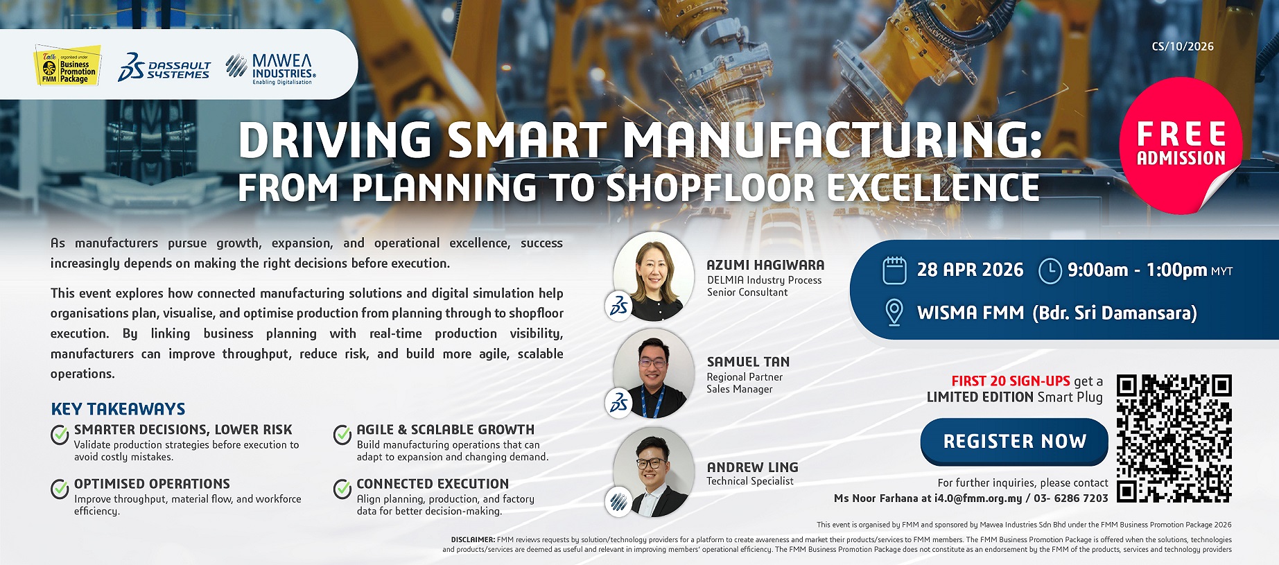 Driving Smart Manufacturing: From Planning to Shopfloor Excellence (28 April 2026)