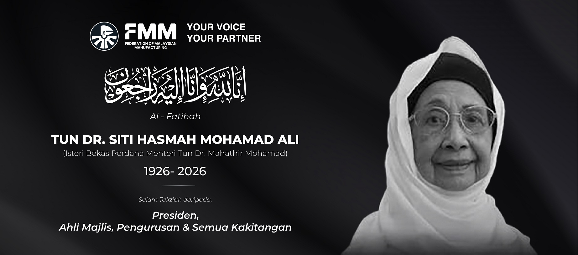 Al-Fatihah - Tun Dr Siti Hasmah