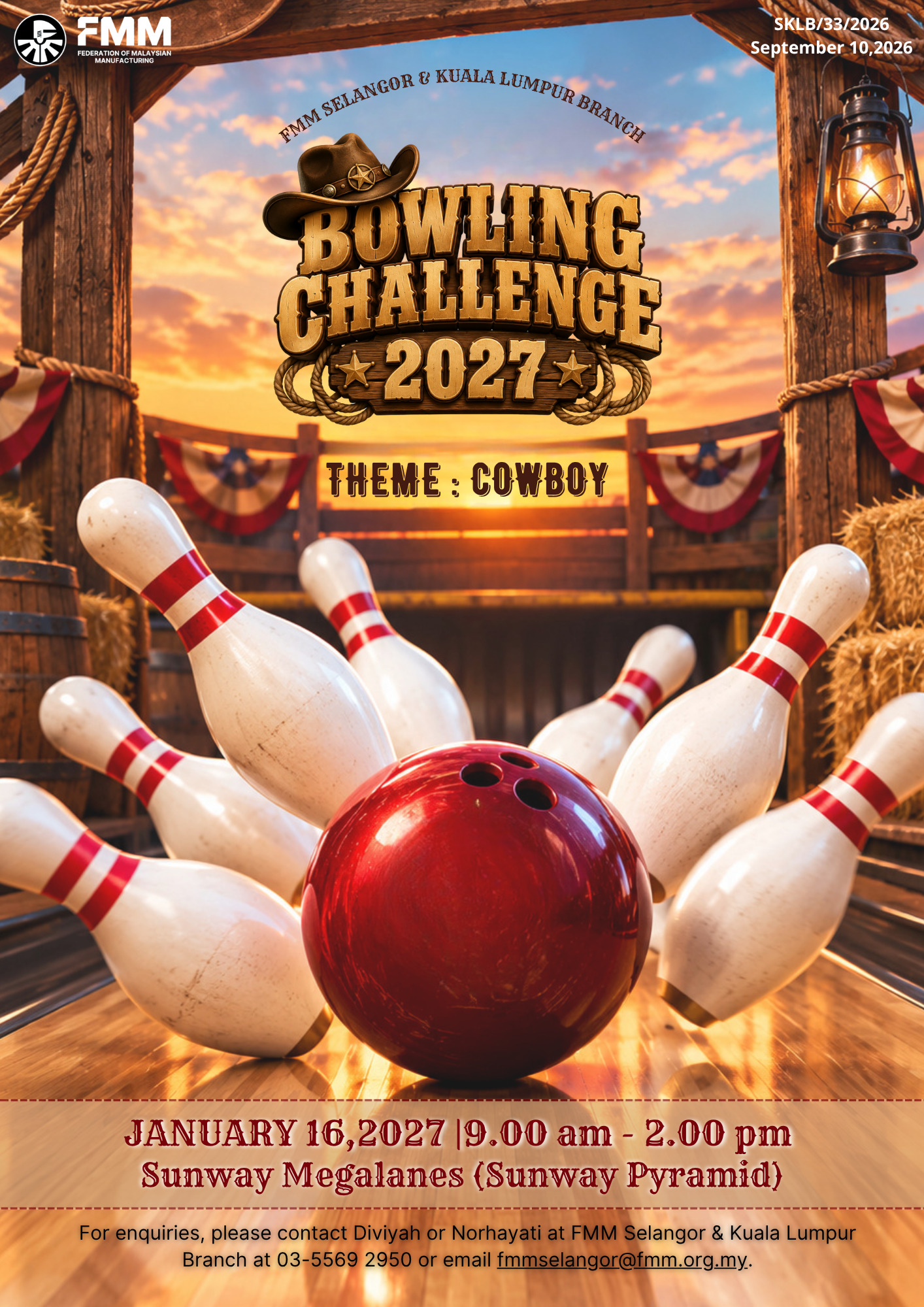 FMM Selangor & Kuala Lumpur Bowling Challenge 2027