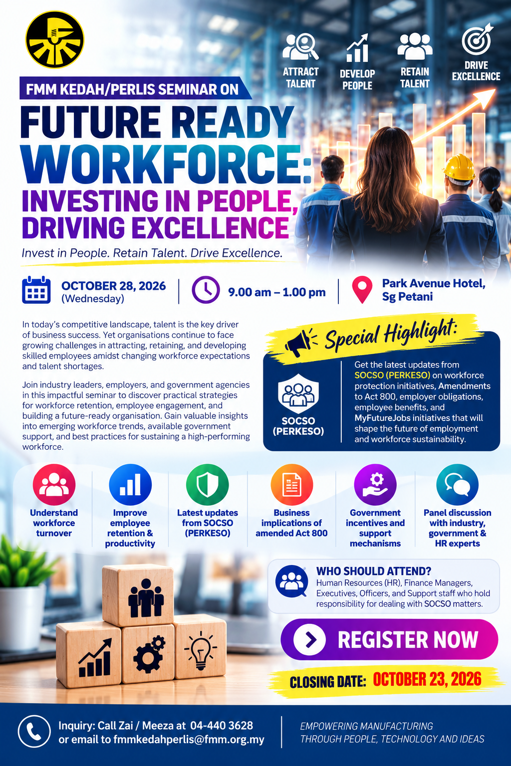 FMM Kedah/Perlis Seminar on Future Ready Workforce: Investing in People, Driving Excellence