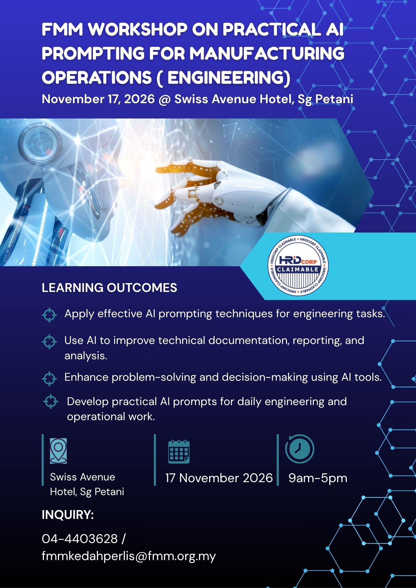 FMM WORKSHOP ON PRACTICAL AI PROMPTING FOR MANUFACTURING OPERATIONS (ENGINEERING)
